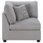 Chaise d'angle rembourrée avec coussins Austin