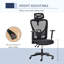 Chaise de travail ergonomique en filet Dilkon