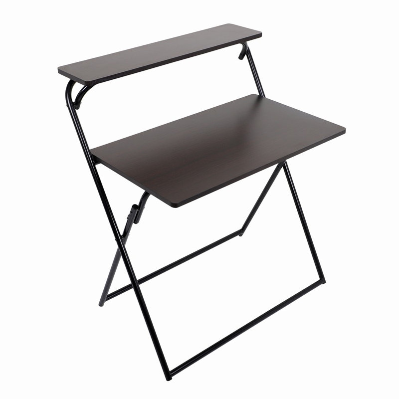 Metal Base Computer Desk, Black, Black
