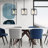 Matte Black Mini Bubble Glass Pendant Light for Kitchen Island 1-Light Industrial Seeded Cylinder Glass Hanging Lighting