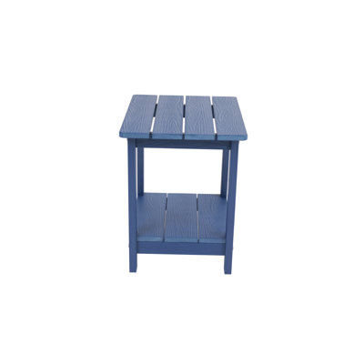 A Wooden-Textured Imitation Wood Side Table, Simple Yet With A Rich Texture. It Comes With A Small Tabletop And Is Suitable For Outdoor Picnics. White