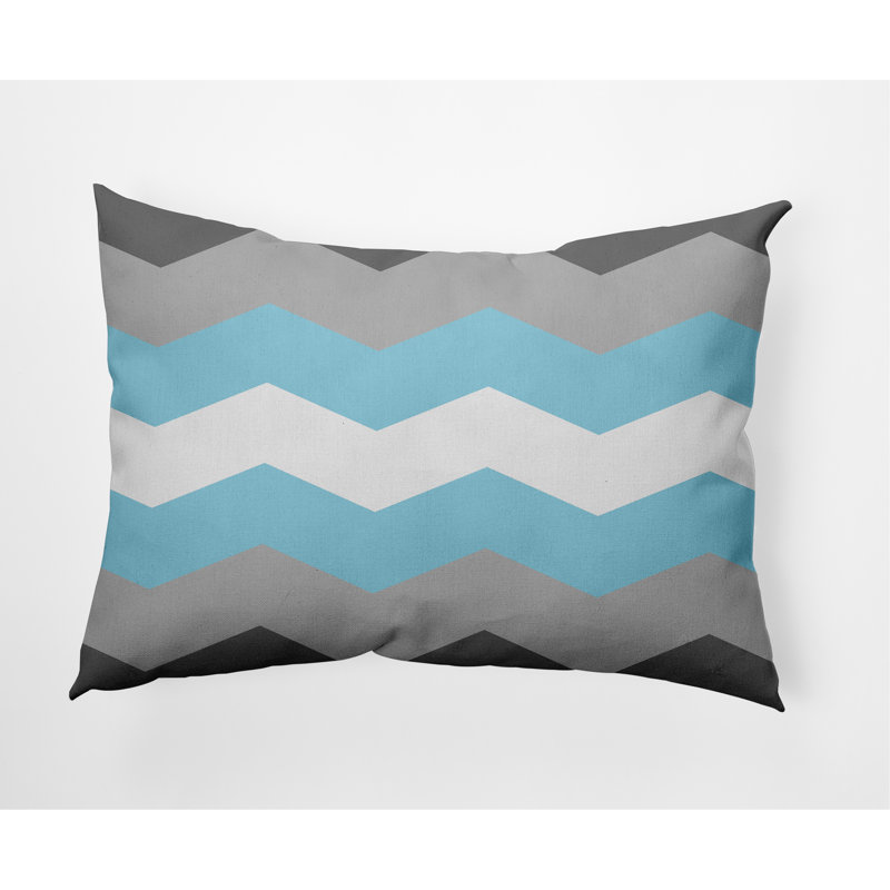 Coussin Stallworth, Bleu / gris