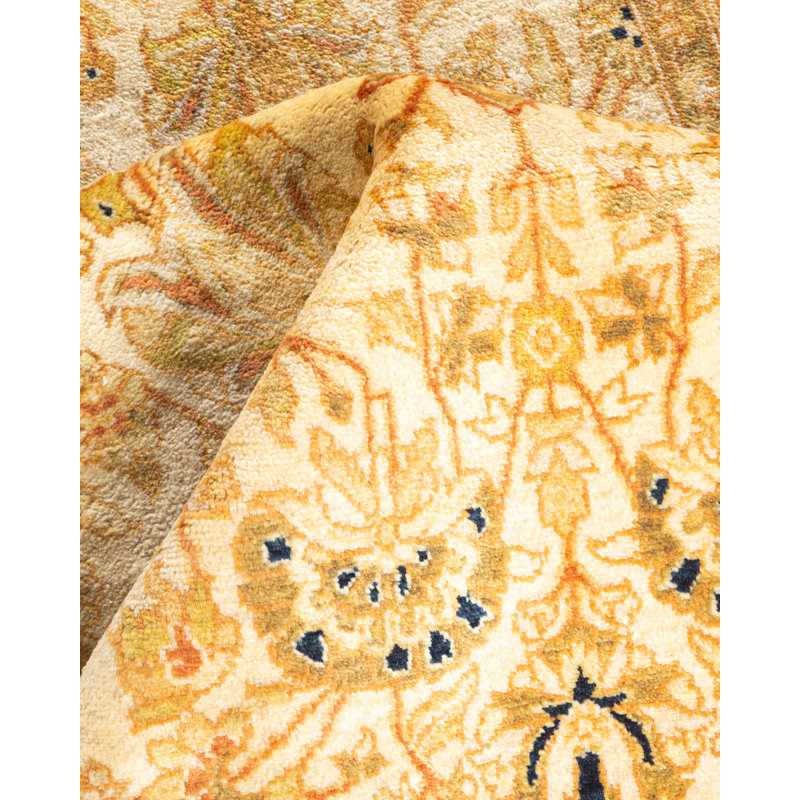 Kion One-of-a-Kind 3' 1" X 5' 7" 2000s Wool Area Rug in Ivory