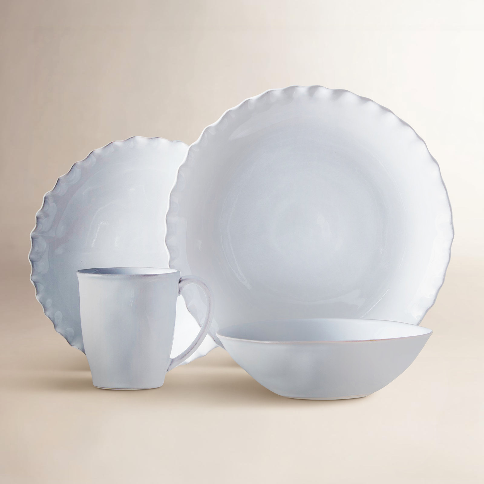 Complements Stoneware Dinnerware Set - Service for 4