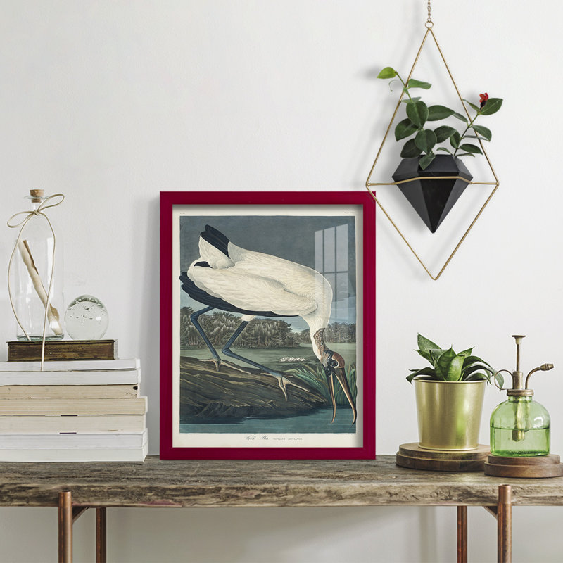 Waverley Pl 216, impression encadrée sur papier, H 15 po x l 12 po x P 1 po, Rouge cerise