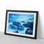 Lighthouse on a Hill with Seascape - Picture Frame Painting Print-55582492-55582490