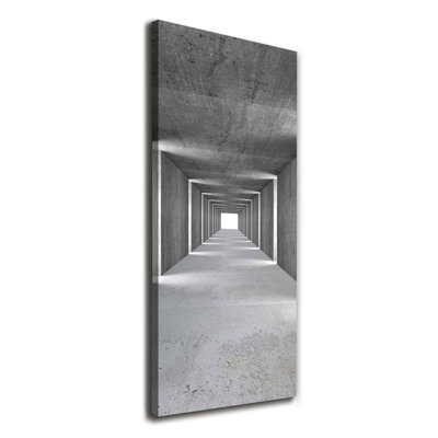 Concrete Tunnel - Wrapped Canvas Print