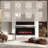 Abbriella Recessed/Wall-mounted  Electric Fireplace With Remote Control-615531788-615531791