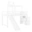 Lit mezzanine simple avec tente et tour-2101497683
