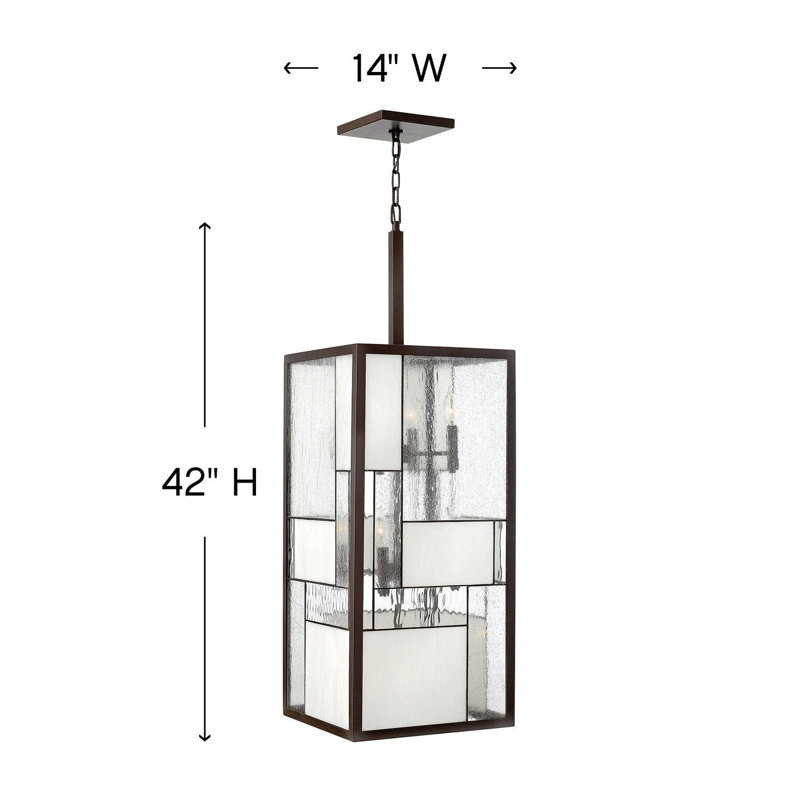 Yoshida 12-Light Unique / Statement Rectangle / Square Chandelier