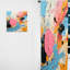 Pop Bree bleu et rose abstrait Bree - rideau glamour - obscurcissant velours - 1 panneau Bree-121280490
