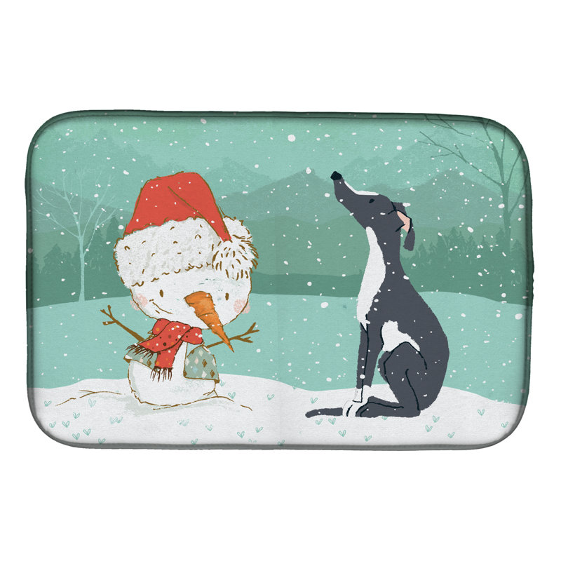 Snowman Christmas, Black Greyhound