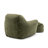 Compression 42.5" WVelvet Adult Bean Bag Chair Storage Armrest With Ottoman-56864412
