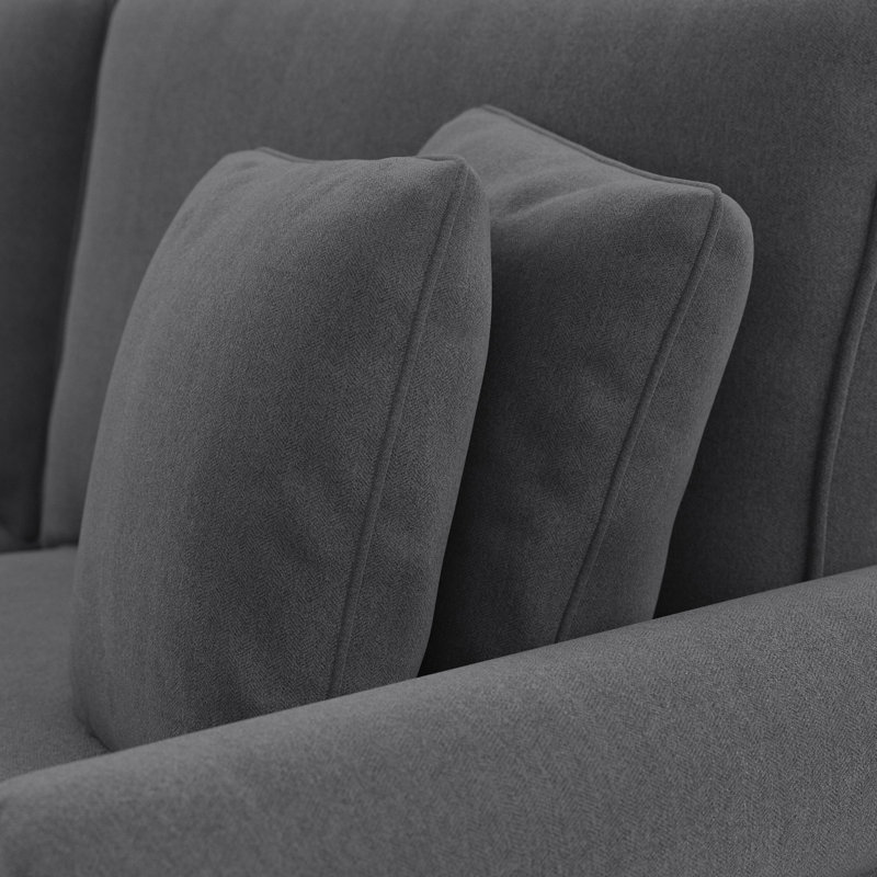 Canapé modulaire de coin Aliye, Gris anthracite