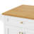 52'' Kitchen Island with Drop Leaf, Embossed Texture Kitchen Island on Wheels with Spice Rack, Towel Rack, 2 Doors and 5 Drawers, Kitchen Storage Cart with Adjustable Shelf for Kitchen, White-1179554615