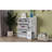 ONTREND Versatile Tipping Bucket Shoe Cabinet With 3 Flip Drawers, Maximum Storage Entryway Organizer With Drawer, Free Standing Shoe Rack With Pulldown Seat For Hallway, White