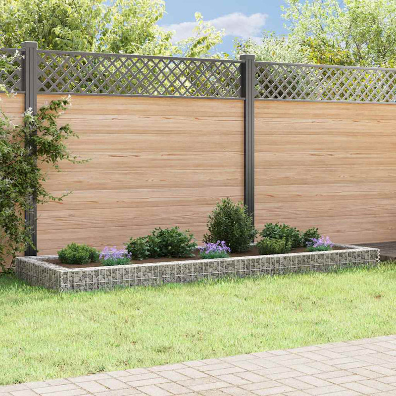 Grand pot de jardin Gabion, H 118,1 po x l 39,4 po x P 7,9 po