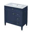 Meuble-lavabo de 30 po avec lavabo supérieur-1352712342