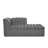 106" L-Shaped Modular Sectional Sofa With Chaise For Living Room, Chenille Upholstered Boneless Couches With Wave-Shaped Armrest, No Pillows Included-710741569