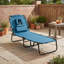 Fauteuil de bronzage extérieur pliable avec trou pour le visage respirant et 3 coussins moelleux amovibles pour la plage-548970896