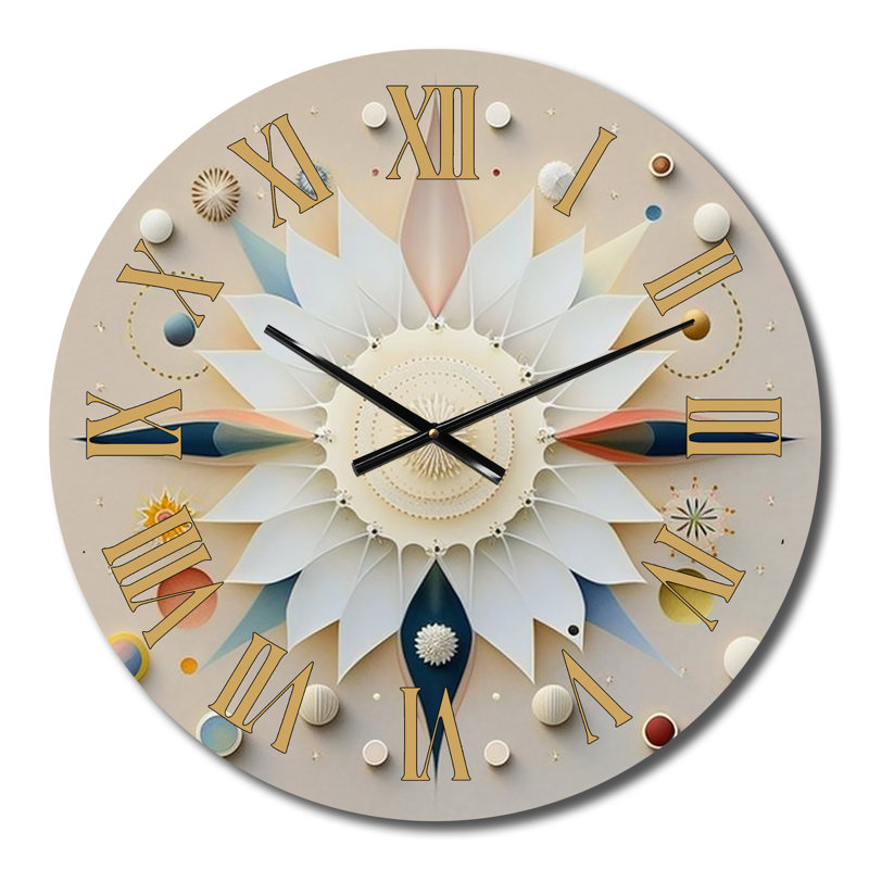 Horloge murale en spirale abstraite, Moyenne