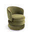 Upholstered Swivel Barrel Chair-622239476