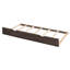 Lit double pleine grandeur avec tablettes coulissantes, 2 tiroirs, lit gigogne simple au look élégant et tablettes - Fabrication en bois