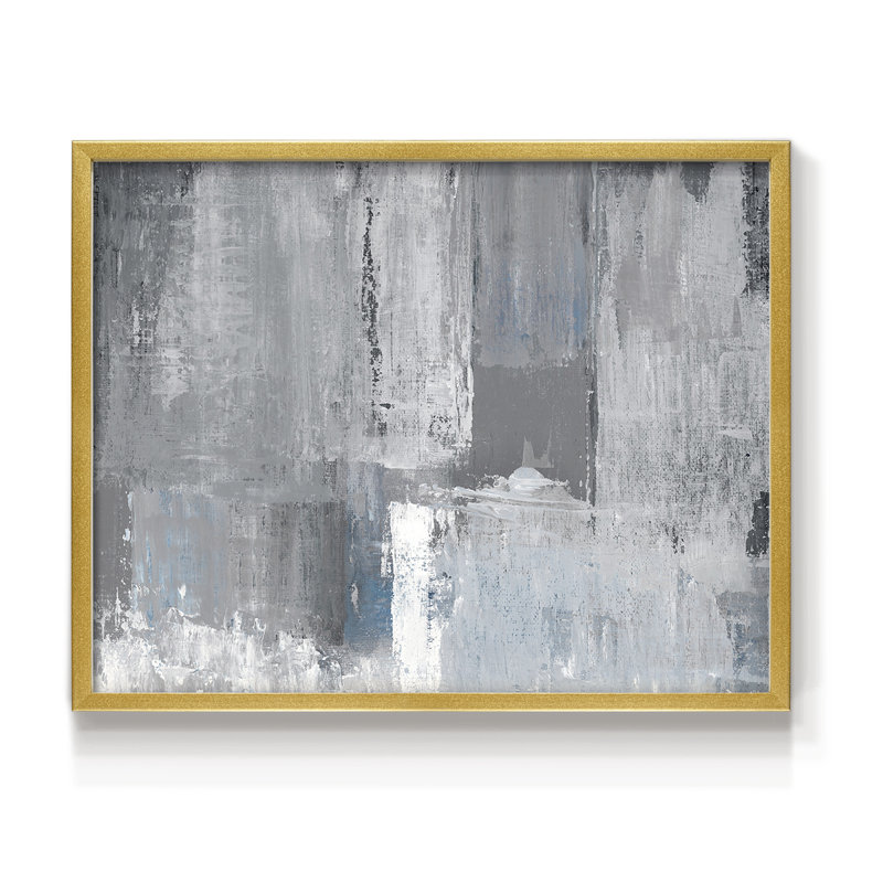Tranquil Blues - Imprimé encadré - Restickable, H 11 po x l 14 po, Or