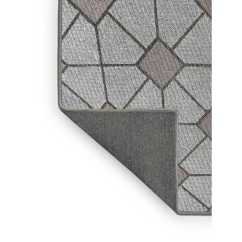 Tapis gris tissé à la machine, Rectangle 2 pi x 3 pi