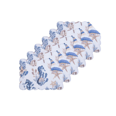 Ensemble de 6 napperons Seahorse Sands