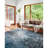 Ballyrashane Power Loom Blue/Black/Gray Rug-1560577669