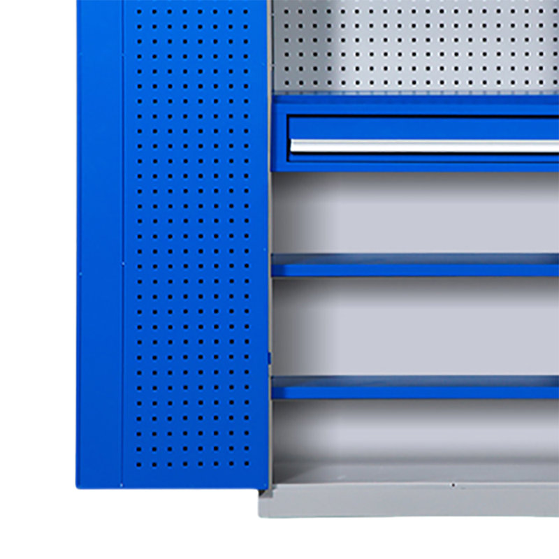 Casiers de garage multifonctionnels à grande capacité, Bleu / blanc