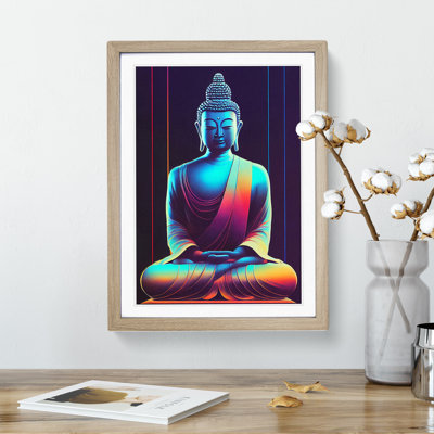 Buddha in Neon - Wall Art