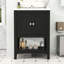 Meuble-lavabo de salle de bain avec lavabo en céramique, armoire de rangement et tablette ouverte