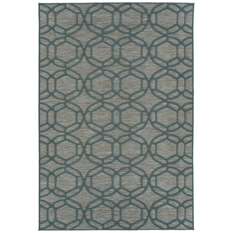 Contemporary, Transitional, Geometric, Textured, High-Low Cut & Loop Rectangle Area Rug, Runner 2' x 6'