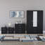 Tayce 4 Piece Bedroom Set (2 Drawer Bedside Chest, 4 Drawer Chest, 3 Door 2 Drawer Mirrored Wardrobe)-1541604599