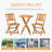 Outsunny 3-Piece Acacia Wood Bistro Set