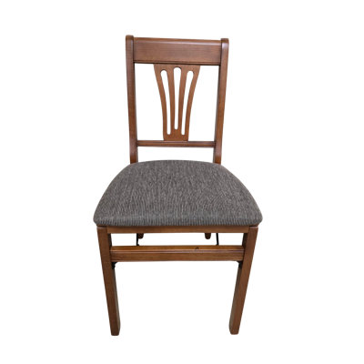 Stakmore Chair Jax Upholstered & Fruitwood, Set Of 2