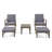 Isaacson Acacia 2 - Person Patio Conversation Sets with Cushions-1897764331-1897764328