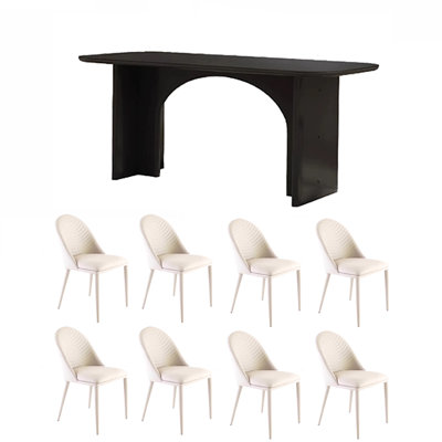 style dining table and chair combination