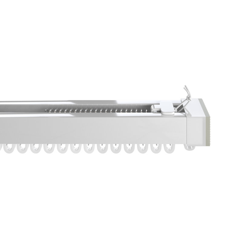 Afia White Curtain Track/Rail, 4cm H x 210cm W x 3cm D