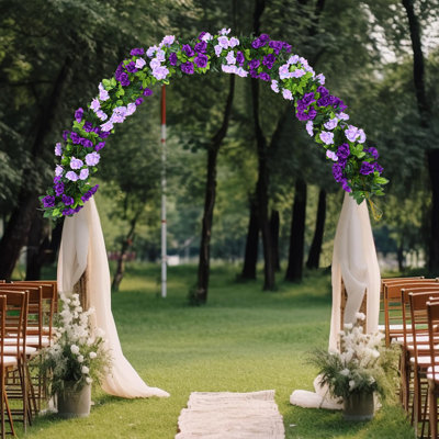 Paquet de 6 guirlandes de fleurs artificielles 15,8 pi fausses vignes