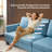 83.5" Upholstered Square Arm Suede Sofa-773577993