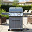 Barbecue au gaz naturel à 5 brûleurs Monument Grills M415BZNG, 50 000 BTU avec zone de gril (jusqu'à 650 ° F), 304 brûleurs en acier inoxydable, couvercle de fenêtre en verre, boutons DEL et 630 pieds carrés Po Surface de cuisson-132806722