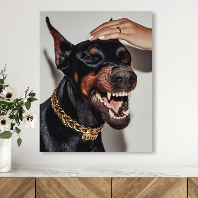 Baby Doberman Print by Oliver Gal