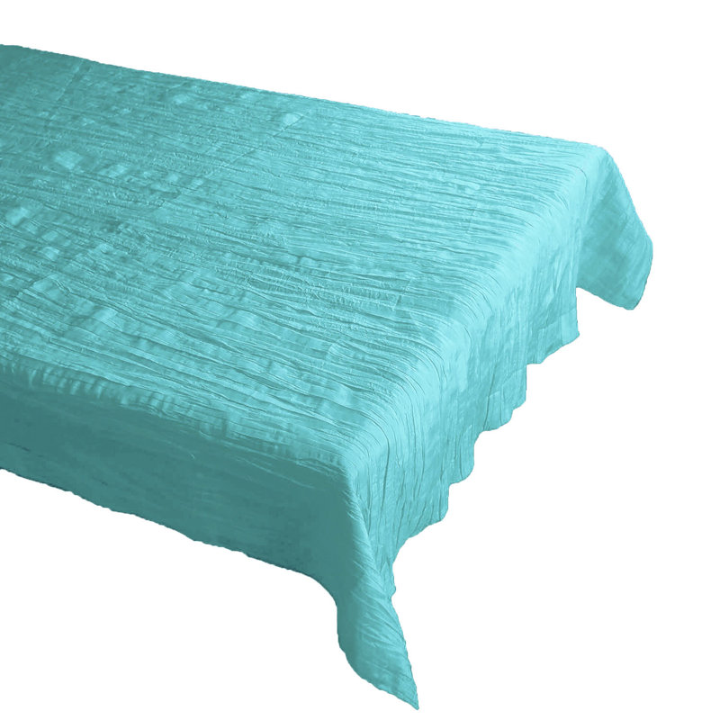 Nappe Froissé, Turquoise, 58 po x 58 po