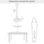 1-Lamp Amber Glass Dimmable Pendant Light