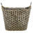 Solana Brown Seagrass Handmade Storage Basket with Handles