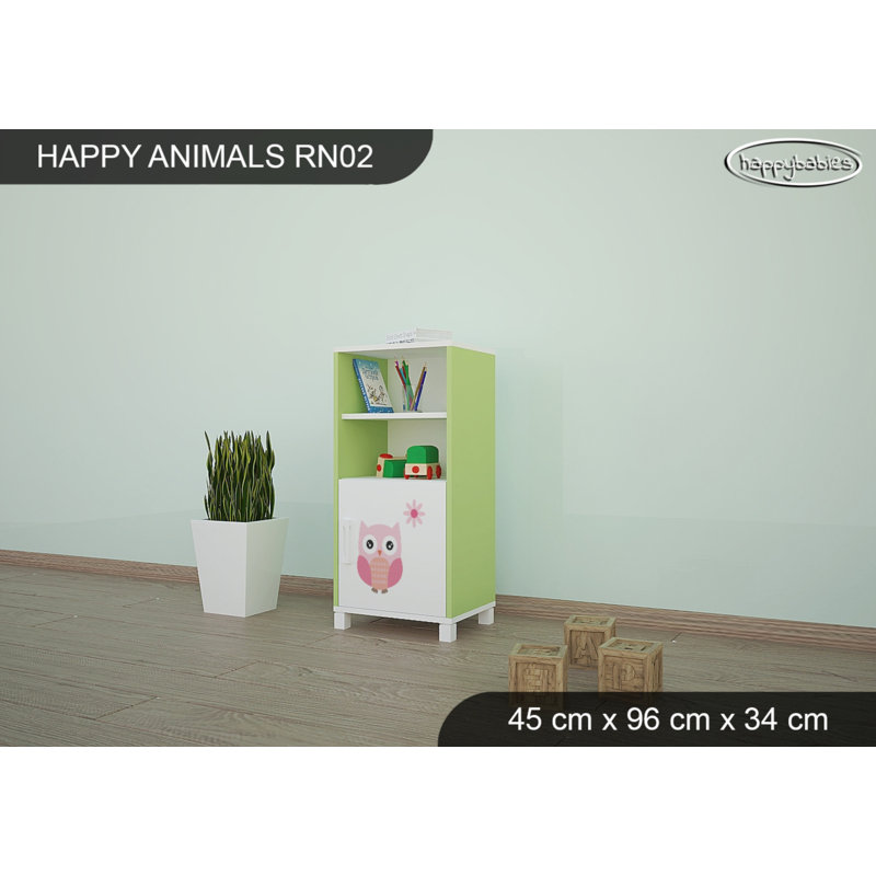 45cm W Animals Kids Cube, Green