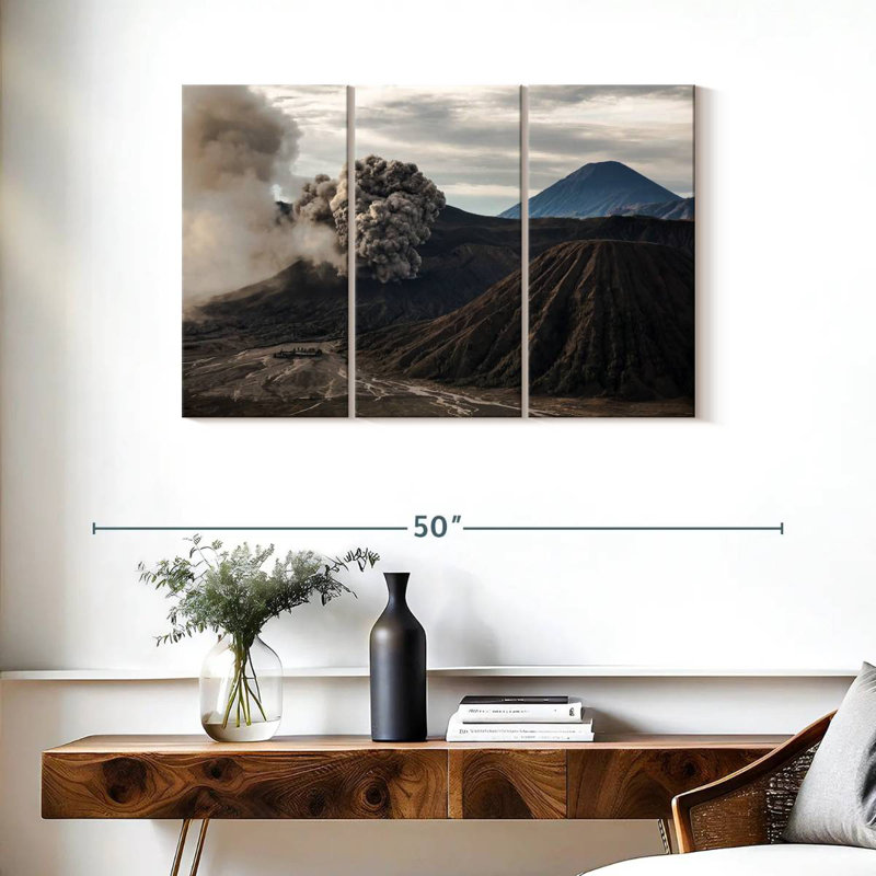 Alvord Volcanic Eruption, 24" H x 38" W